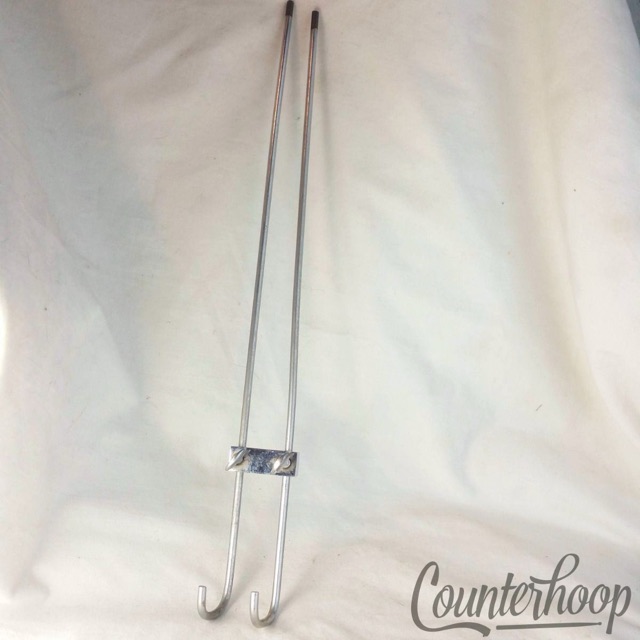 Duplex Chrome Double-Rods Curved to hold? Triangles Vintage 30s Early American* — main photograph