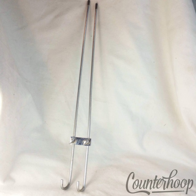 Duplex Chrome Double-Rods Curved to hold? Triangles Vintage 30s Early American* — main photograph