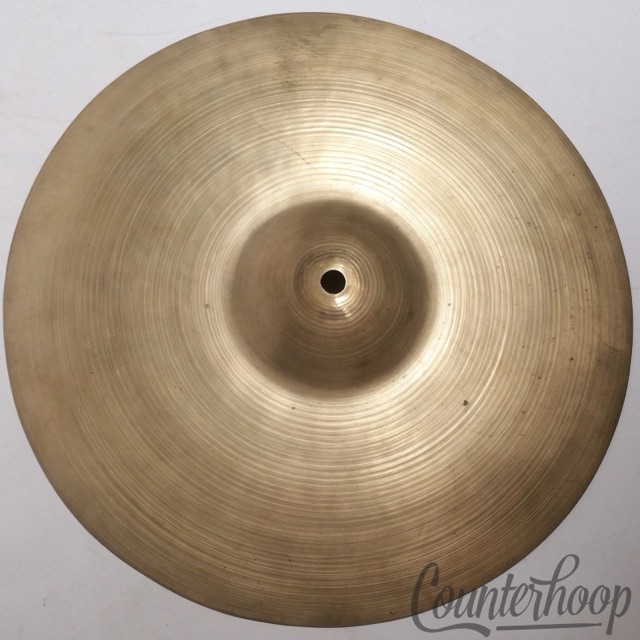 Zildjian 13"Hi-Hat/Crash Cymbal 520g Thin Turkish USA B20 Vintage 40s Avedis A* — main photograph