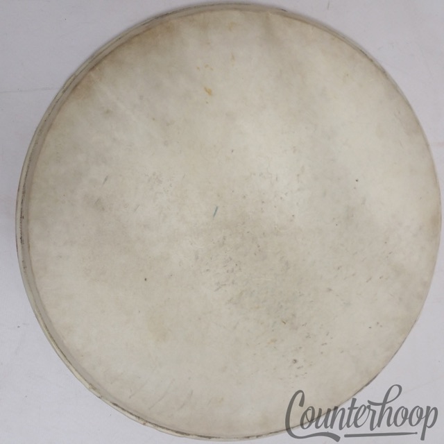 Leedy 16" Calf Skin Floor Tom Timpani Drum Head Steel Hoop USA — main photograph