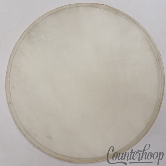 Crown 16"Calf Skin Floor Tom Drum Head Maple Flesh Hoop USA Calfskin Vintage 30s — main photograph