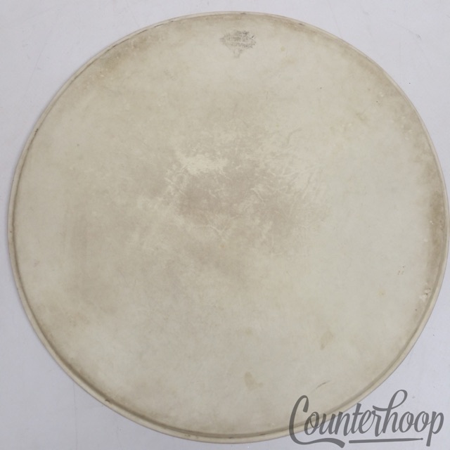 Leedy 18" Calf Skin Bass Drum/Floor Tom Head Superior Hardwhite Maple Flesh Hoop — main photograph