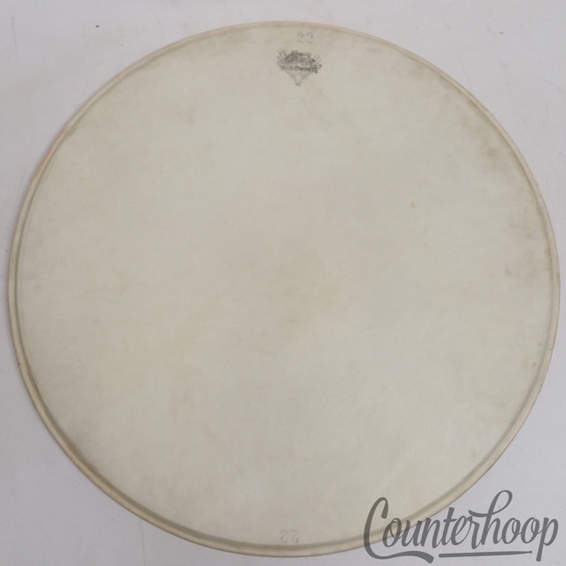 Leedy 18" Calf Skin Bass Drum/Floor Tom Head Superior Hardwhite Maple Flesh Hoop — main photograph