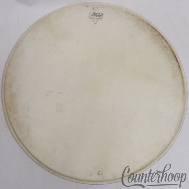 Leedy 18" Calf Skin Bass Drum/Floor Tom Head Superior Hardwhite Maple Flesh Hoop — main photograph