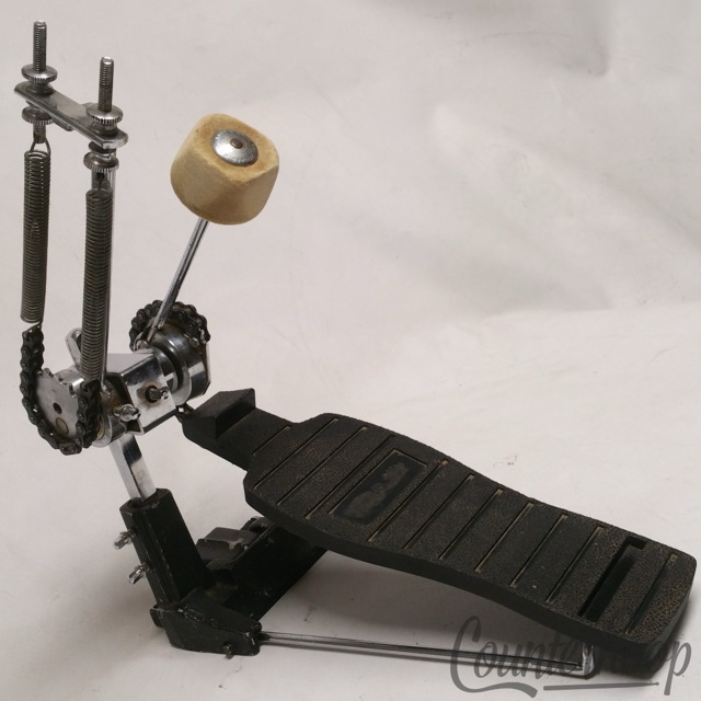 Jacques Capelle Bass Drum Pedal Carbon Fibre Solid Footboard Twin-Spring 70s OG — main photograph
