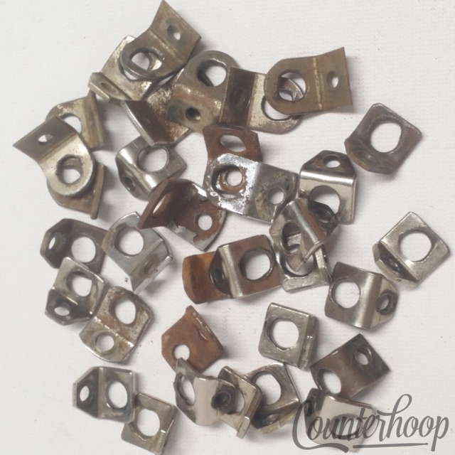 Ludwig Leedy Tension T-Rod Marching Bracket Strap Clips Mounts Parade Snare Drum — main photograph