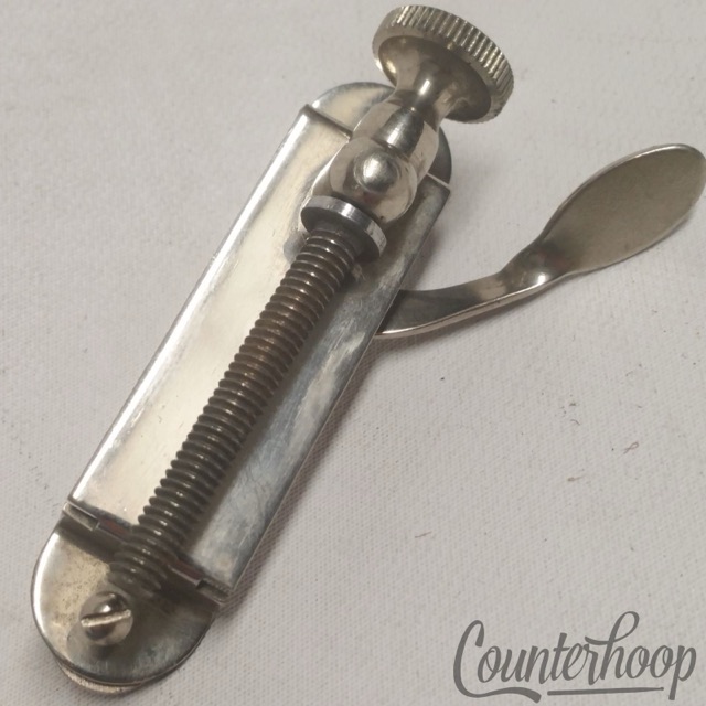Leedy Snare Drum Strainer 2 9/16" Nickel Vintage 40s Tensioner Marching Parade* — main photograph