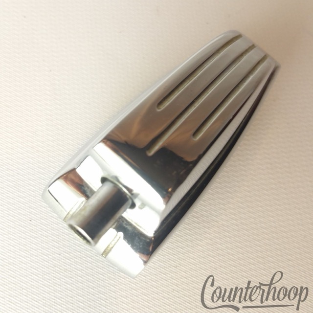 Ludwig Bass Drum/Floor Tom Lug Vintage Chrome Long Swivel Large Classic 60s USA — main photograph
