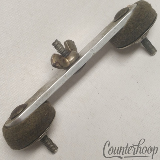 Ludwig Bass Drum Plate Mount Aluminum 4" Cymbal Swivel Vintage 40s USA WFL* — main photograph