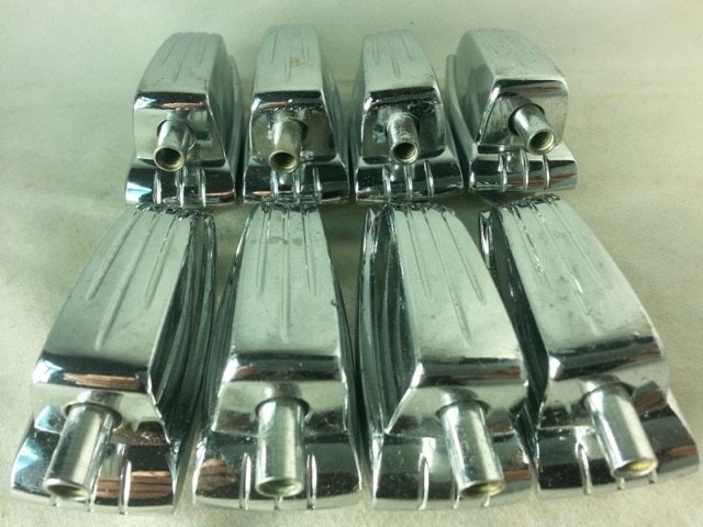 Ludwig 8x Bass Drum/Floor Tom Lugs Vintage Chrome Long Swivel Classic WFL 50s* — main photograph
