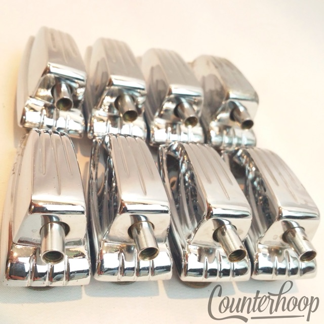 Ludwig 8x Bass Drum/Floor Tom Lugs Chrome Super Classic Modern Solid Build* — main photograph