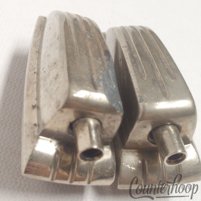 Ludwig Bass Drum Floor Tom Classic Lugs 2x Nickel 1 11/16" 50s/60s Vintage* — main photograph