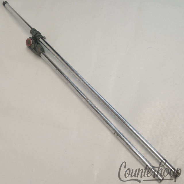 Atlas Sound Mic Stand Microphone Adjustable Boom Extension Arm Chrome Vintage* — main photograph
