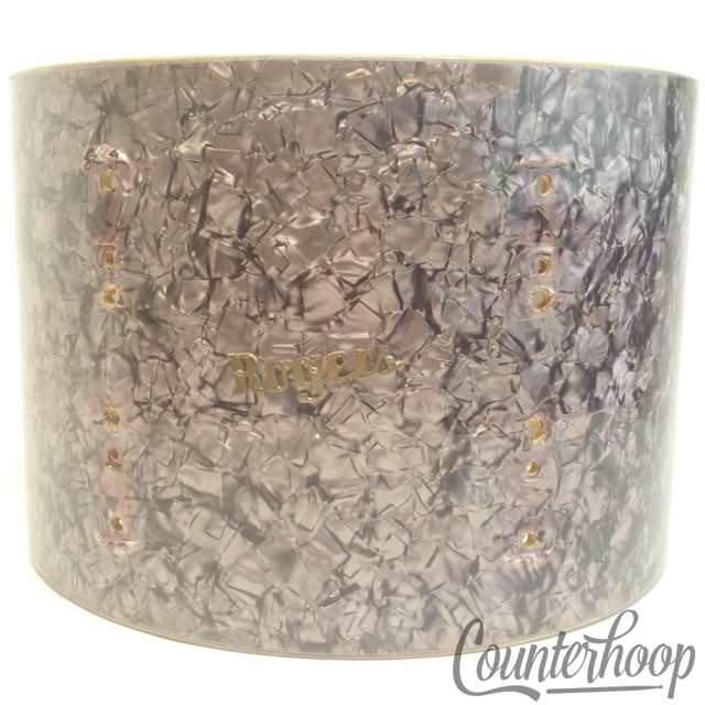 Rogers 13"x9 Purple Diamond Pearl Tom Drum Vintage 60s Cleveland Holiday Shell* — main photograph