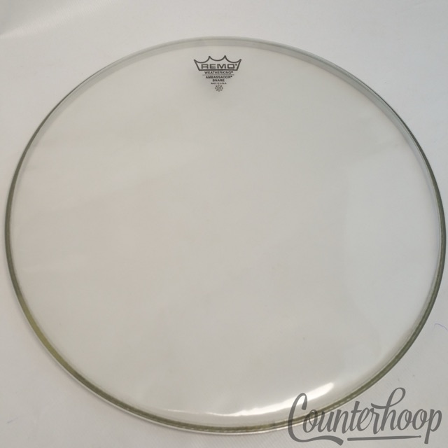 Remo 16" Ambassador Clear Resonant Snare Side Drum Head Weatherking Made In USA — main photograph