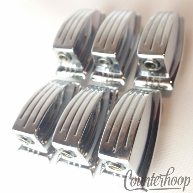 Ludwig 6x Tom Drum Small Classic Lug Chrome 1 1/4" Vintage Short Swivel-Nut 60s — main photograph