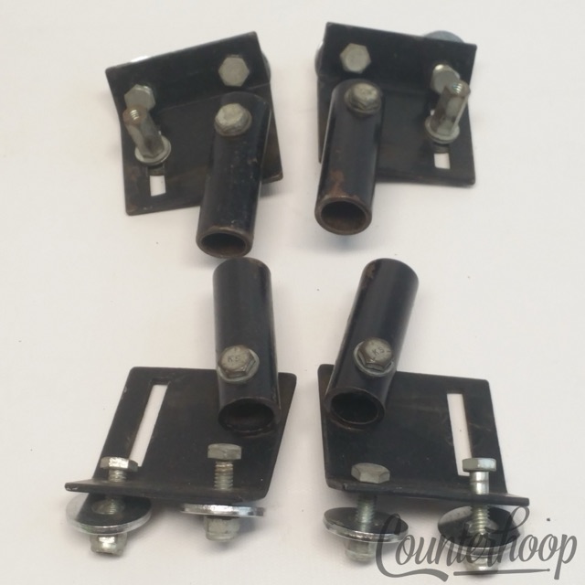 Pearl Mounting Brackets Marching Quint Mounts Parade Set Parts Lot Black Powder — main photograph