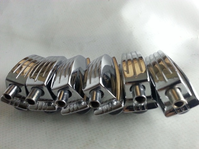 Ludwig 6x Tom Drum Small Classic Lug Chrome 1 1/4" Vintage Long Swivel-Nut 60s* — main photograph