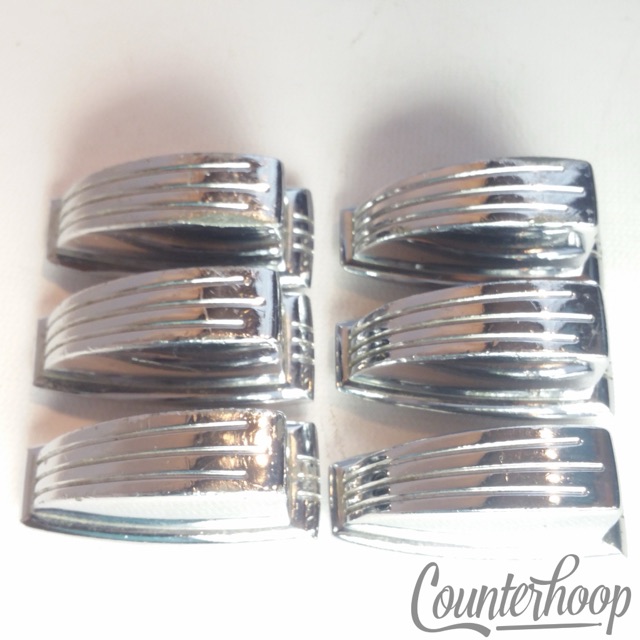 Ludwig 6x Tom Drum Small Classic Lug Chrome 1 1/4"Vintage Short Swivel-Nut 80s* — main photograph