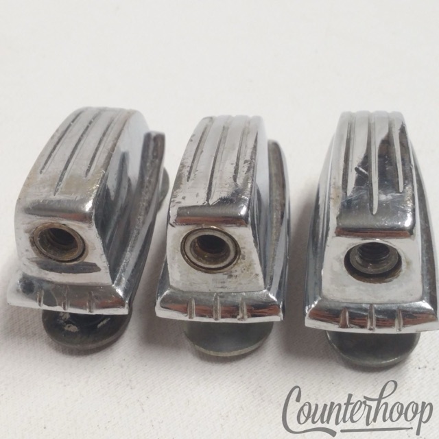 Ludwig 3x Tom Drum Small Classic Lug Chrome 1 1/4"Vintage Short Swivel-Nut 70s* — main photograph