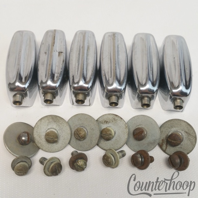 Rogers 6x Bread&Butter Tom Drum Lugs 1 5/8"Ridged Cleveland,OH B&B Holiday 60s* — main photograph