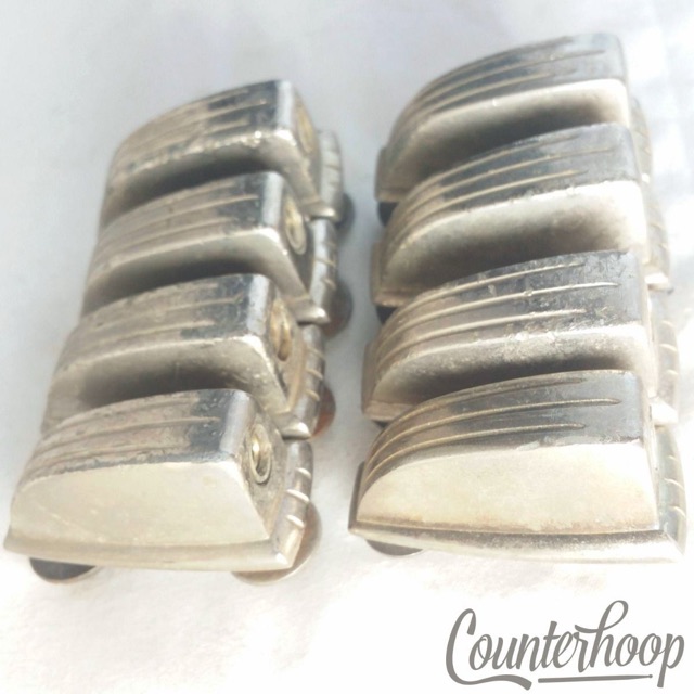 Ludwig WFL 8x Snare/Tom Drum Lugs Small Classic Nickel 1 1/4"50s-60s Vintage* — main photograph