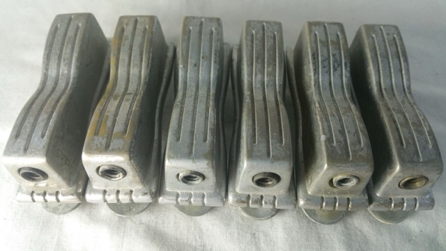 Ludwig WFL 6x Bow-Tie Snare/Tom Drum Lugs Nickel Club Date/Pioneer 50s-60s USA* — main photograph
