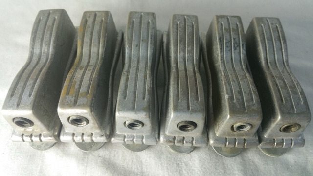 Ludwig WFL 6x Bow-Tie Snare/Tom Drum Lugs Nickel Club Date/Pioneer 50s-60s USA* — main photograph