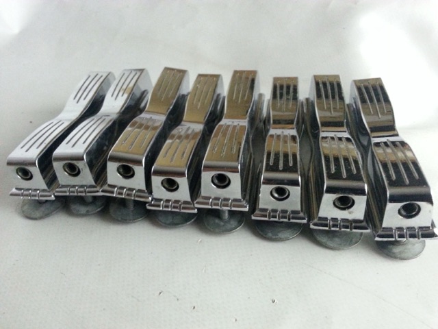 Ludwig WFL 8x Bow-Tie Bass Drum Lugs Chrome 50s/60s Vintage* — main photograph