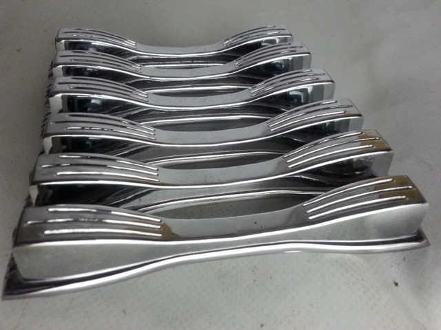 Ludwig 6x Mach Tom Drum Lugs Chrome Vintage Small Double-Sided-Classic 60s/70s* — main photograph