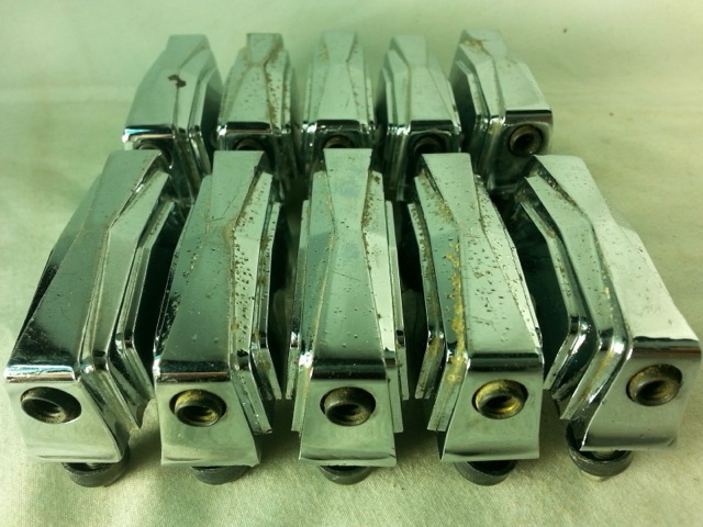 Ludwig 10x Chrome Imperial Snare Drum Lugs 2 3/16"Supraphonic Supra Vintage 60s — main photograph