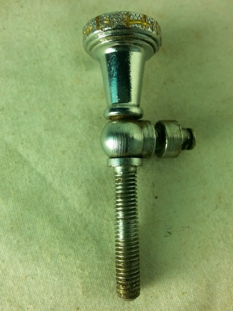 Ludwig P83 Snare Drum Strainer Throw-Off Tensioner Part Chrome 2 1/2"Vintage 60s — main photograph