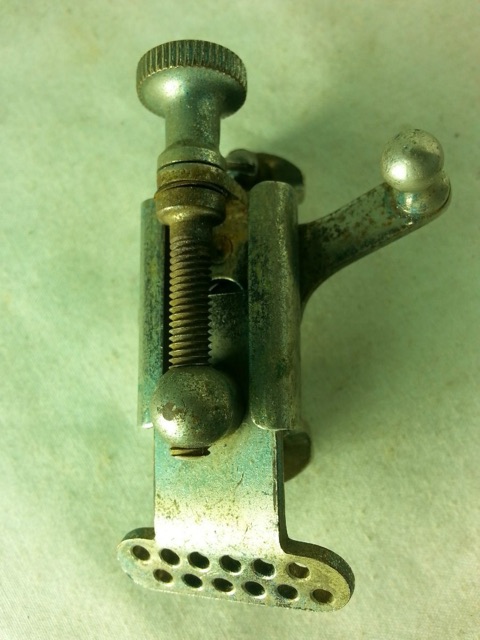 Ludwig P84 Snare Drum Strainer Throw-Off Small Pioneer Nickel 1 5/8"Vintage 50s — main photograph
