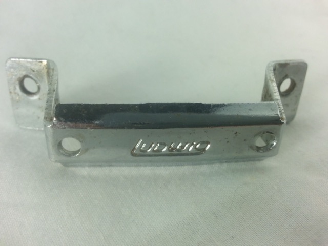 Ludwig Block Logo Butt Plate Snare Drum Hardware Chrome 60s/70s Vintage Parts* — main photograph