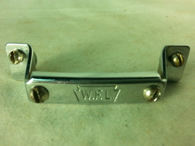 Ludwig WFL Super/Supra Butt Plate Snare Drum Hardware Chrome 2 1/4"Vintage 50s* — main photograph