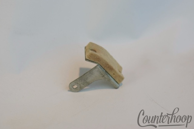 Ludwig White Felt Baseball Bat Muffler Part Internal Damper Piece Vintage 60s* — main photograph