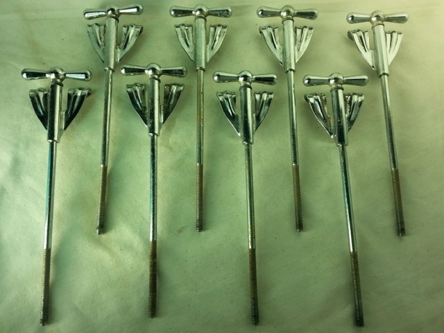 Ludwig Bow-Tie Bass Drum Tension T-Rods/Claws Club Date Long 7" Vintage 50s-60s — main photograph