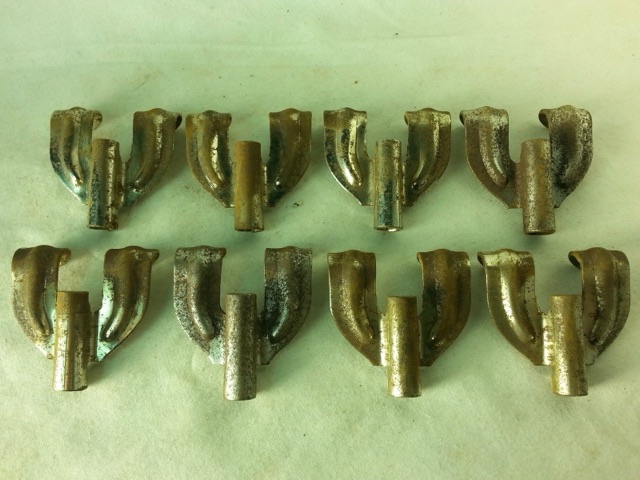 Ludwig 8x Bass Drum Tension Rod Claws Nickel Vintage 20s-30s Classic Hardware G — main photograph