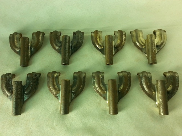 Ludwig 8x Bass Drum Tension Rod Claws Nickel Vintage 20s-30s Classic Hardware F — main photograph