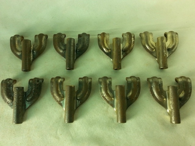 Ludwig 8x Bass Drum Tension Rod Claws Nickel Vintage 20s-30s Classic Hardware F — main photograph