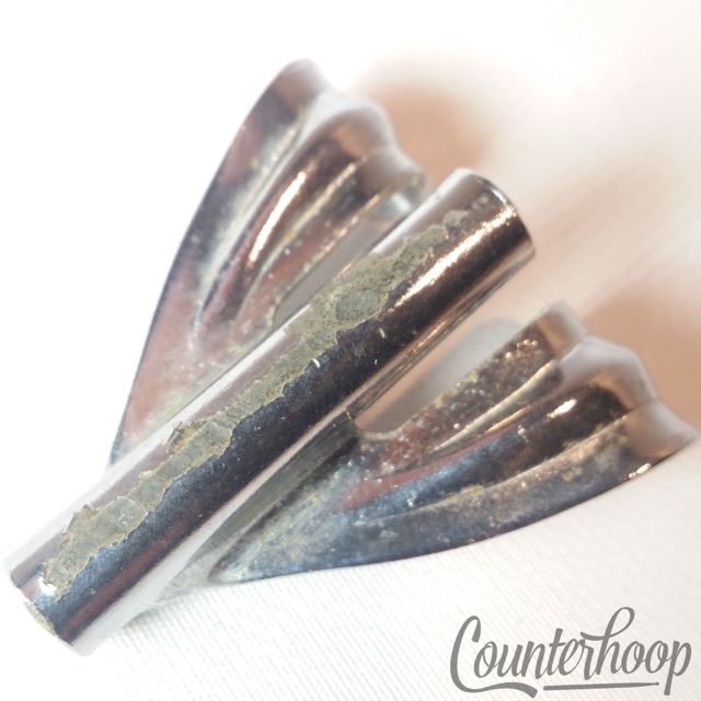 Ludwig Bass Drum Tension-Rod-Claw Chrome USA Super Classic Part Vintage 50s-60s — main photograph