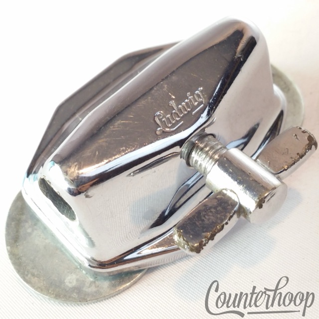 Ludwig Tom Drum/Bass Spur/Cymbal Arm Mount Chrome Wing-Screw Vintage Early 60s* — main photograph