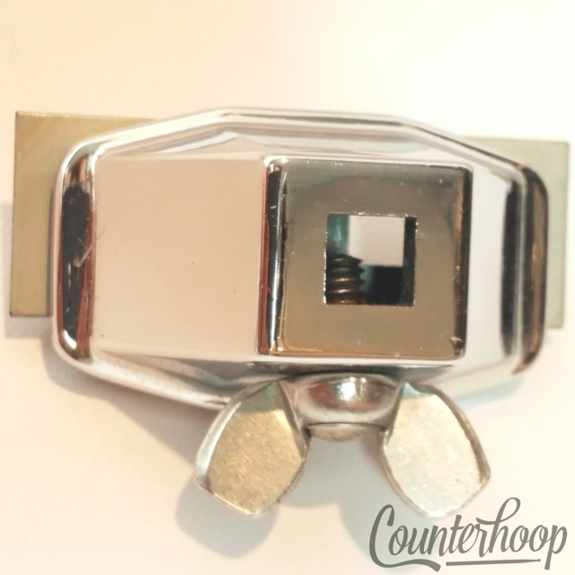 Ludwig Bass Drum Spur Mount Right Side 3/8" Hole Vintage 70s Curved Style USA* — main photograph