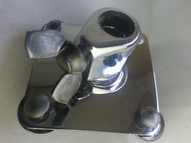 Ludwig Standard Bass Drum Tom Mount Post Receiver Chrome Vintage 60s-70s* — main photograph