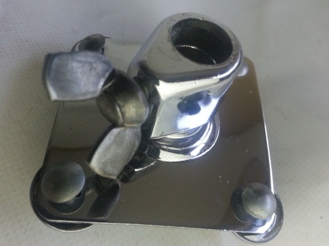 Ludwig Standard Bass Drum Tom Mount Post Receiver Chrome Vintage 60s-70s* — main photograph