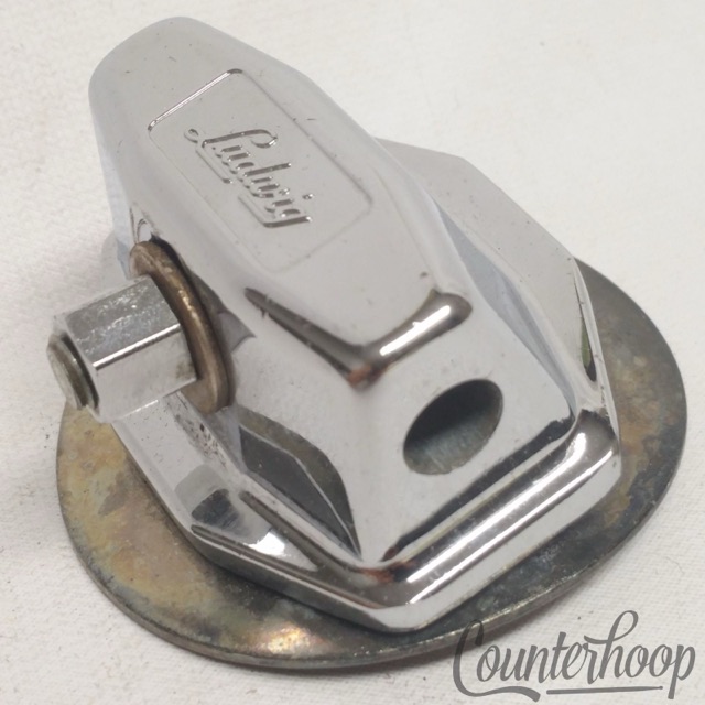 Ludwig Tom Drum/Bass Spur/Cymbal Arm Mount Chrome Hex-Nut Large Circle Washer70s — main photograph