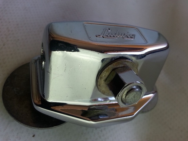 Ludwig Tom Drum / Bass Spur / Cymbal Arm Mount Vintage 60s Chrome Hex-Nut* — main photograph