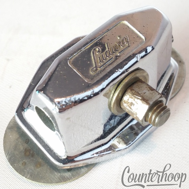 Ludwig Tom Mount/Floor Leg/Bass Drum Spur/Cymbal Arm Chrome Chicago Vintage 60s — main photograph