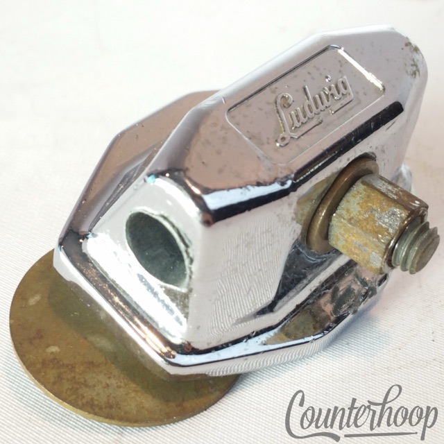 Ludwig Tom Mount/Floor Leg/Bass Drum Spur/Cymbal Arm Chrome Chicago Vintage 60s — main photograph