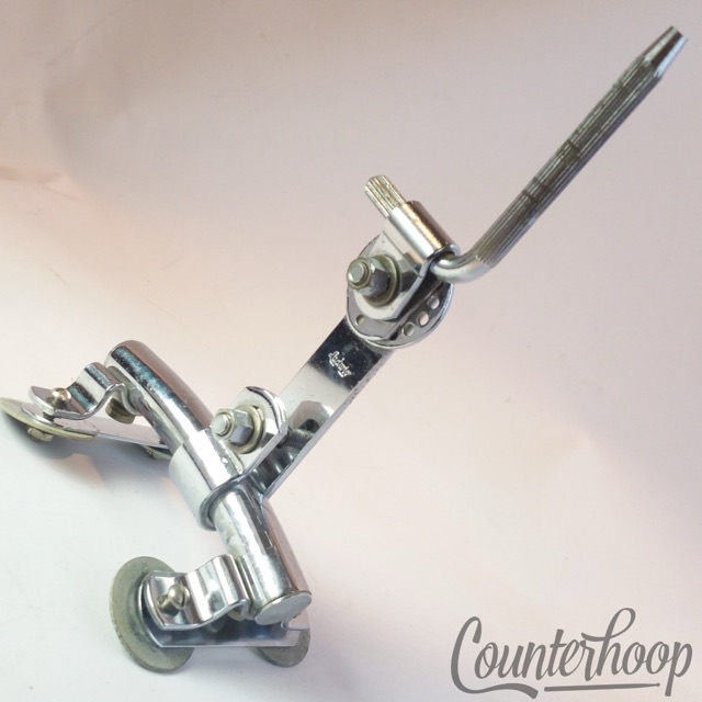 Ludwig Rail Mount Bass Drum 4-hole L-Arm Super Classic Vintage 60s Chrome USA* — main photograph